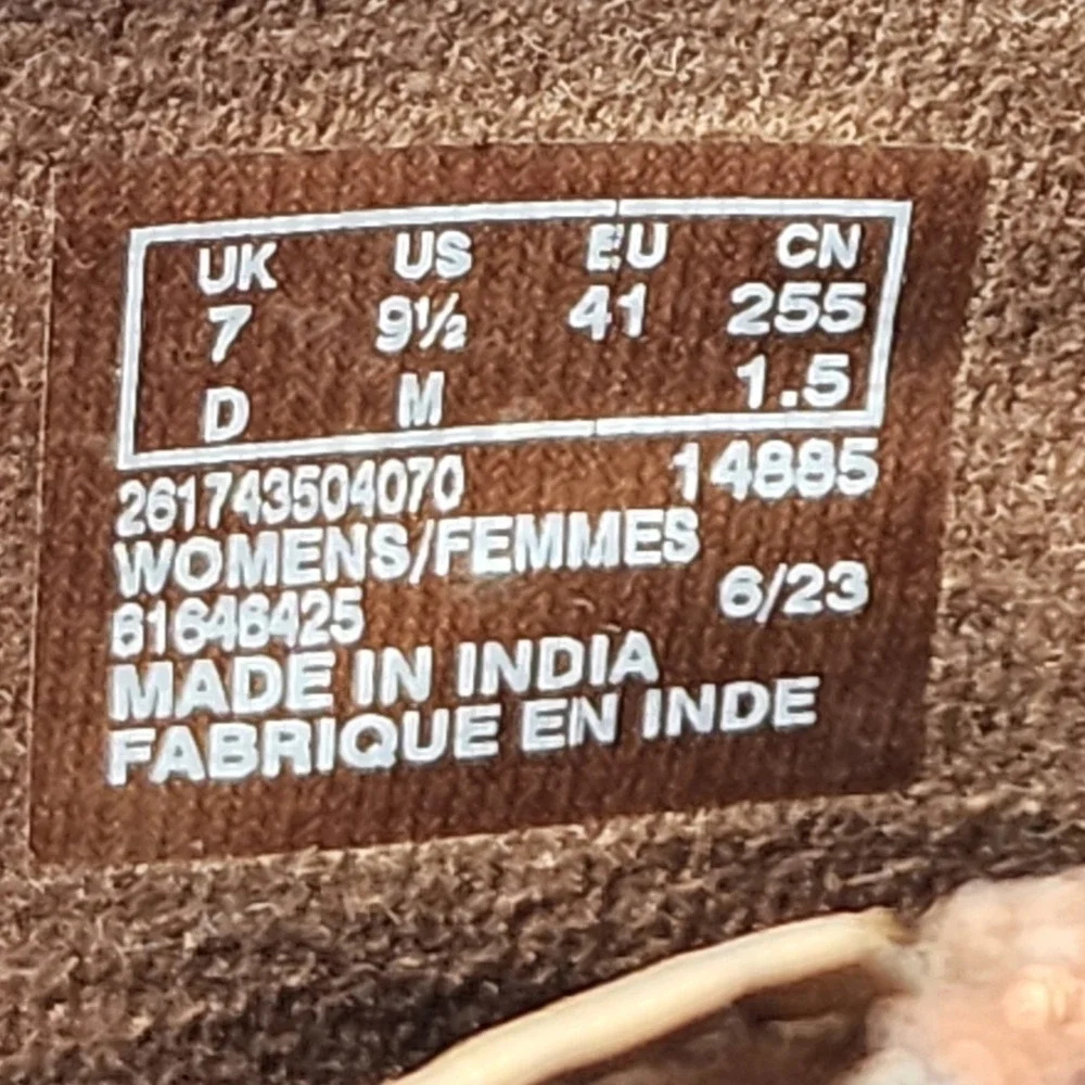 Clarks‎ Collection Womens Tan Brown Leather Ankle Boots Buckle Zip 9.5 M